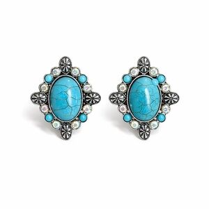 ⚜️ Turquoise and Silver Earrings